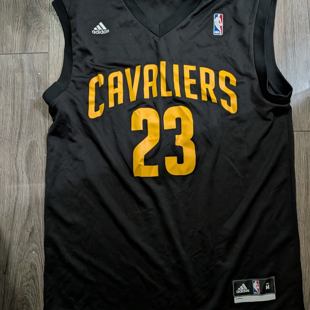 Adidas Cavaliers Black and Gold Jersey